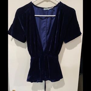 Urban Outfitters Kimchi Blue Velvet Top